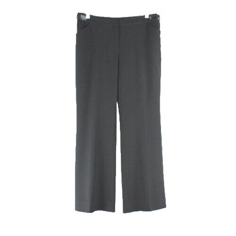 Jones NY Sz 8 x 29 Black Stretch Poly Viscose Blend Unlined Trouser Pant