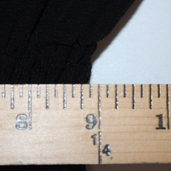 Maje Dress Sz 1 Black Zipper Detail Asymm Elastic Waist 100% Viscose Poly Dress
