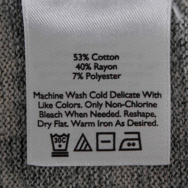 Eddie Bauer Sz S Heather Gray Open Pockets Ribbed Hem Cotton Blend Knit Cardigan