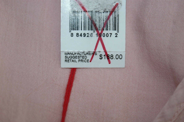 Current/Elliott NEW $188 Sz 1 Pink Lace Yoke V Neck 100% Cotton Top