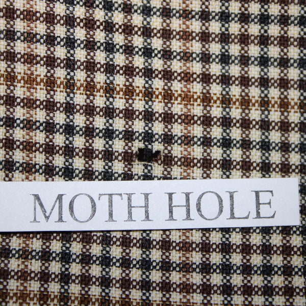 Ermenegildo Zegna Sz 50R Brown Cream Plaid Lined 100% Wool Jacket