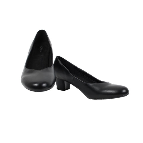 I Heart Comfort Layla 2 Sz 11 M Black Slip On Faux Leather Man Made 2" Heels