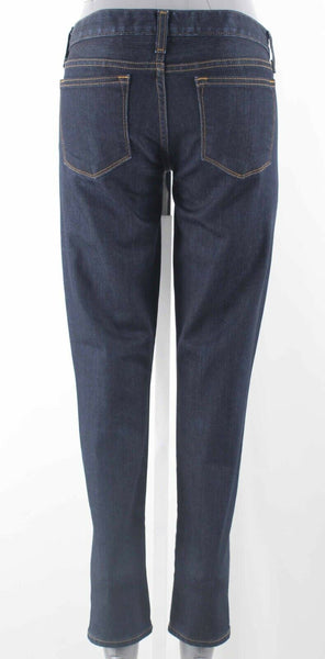 J Crew Toothpick NEW $125 Sz 26 X 29 Blue Denim Ankle Cotton Blend Jeans