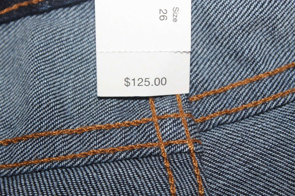 J Crew Toothpick NEW $125 Sz 26 X 29 Blue Denim Ankle Cotton Blend Jeans