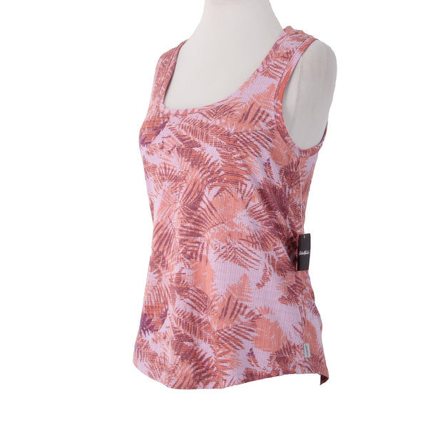 Eddie Bauer Myriad Top NEW $30 Sz XS Pink Violet Multi Color Cotton Poly Top