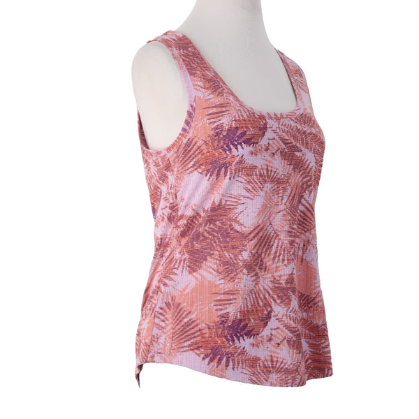 Eddie Bauer Myriad Top NEW $30 Sz XS Pink Violet Multi Color Cotton Poly Top
