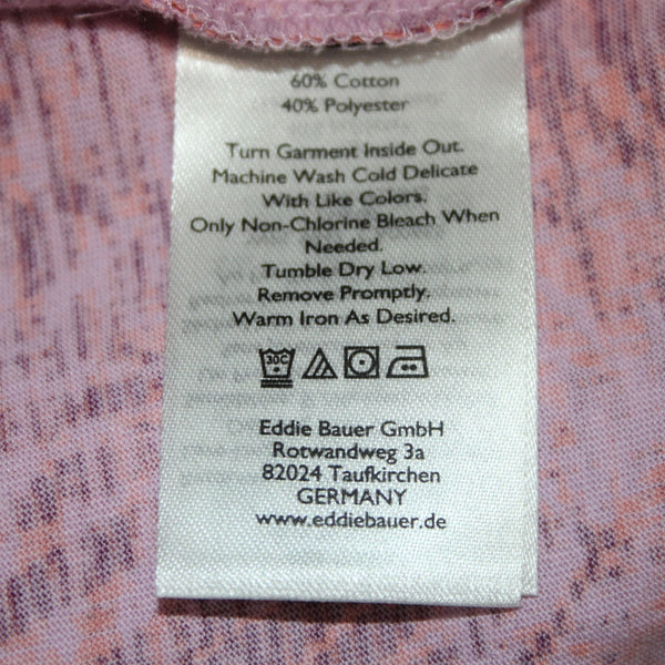 Eddie Bauer Myriad Top NEW $30 Sz XS Pink Violet Multi Color Cotton Poly Top