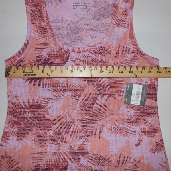 Eddie Bauer Myriad Top NEW $30 Sz XS Pink Violet Multi Color Cotton Poly Top