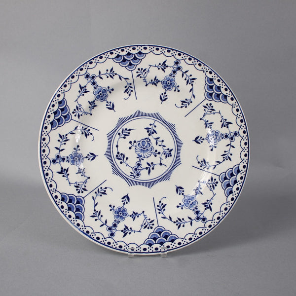 Ridgway Plate Lawley England Blue White Blue Danish Floral Motif 9.75" Plate