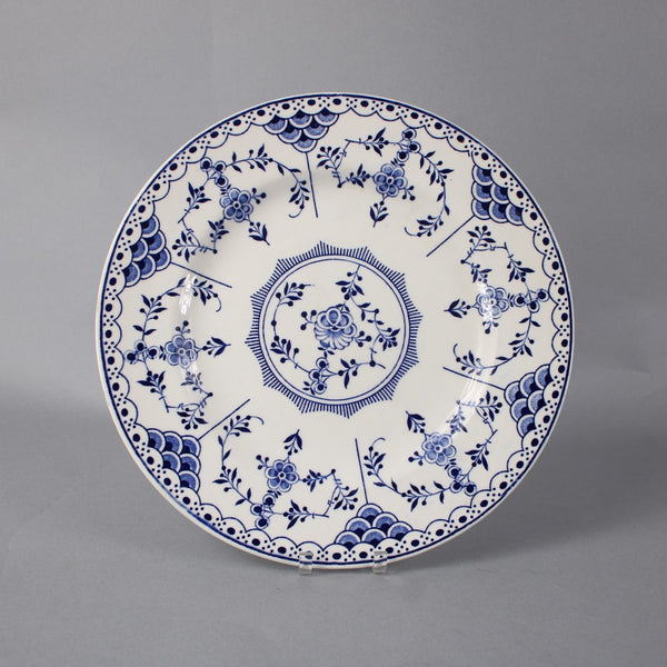 Ridgway Plate Lawley England Blue White Blue Danish Floral Motif 9.75" Plate
