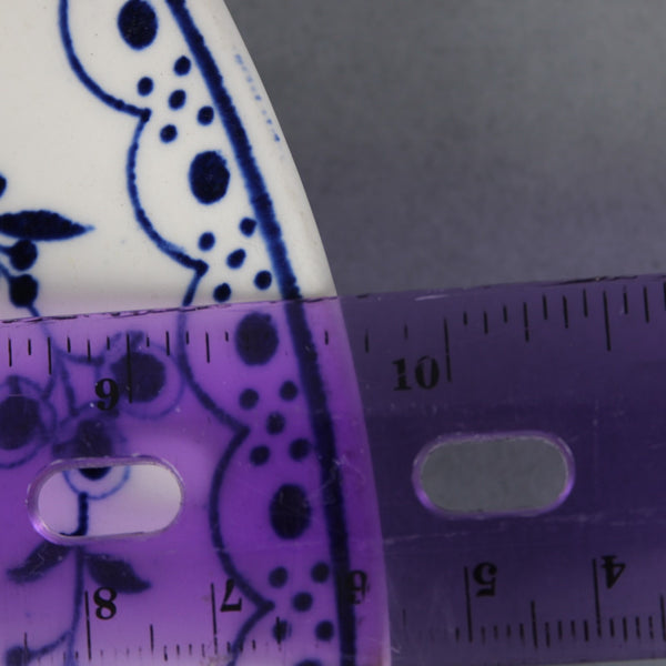 Ridgway Plate Lawley England Blue White Blue Danish Floral Motif 9.75" Plate