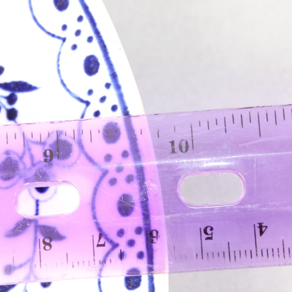 Ridgway Plate Lawley England Blue White Blue Danish Floral Motif 9.75" Plate