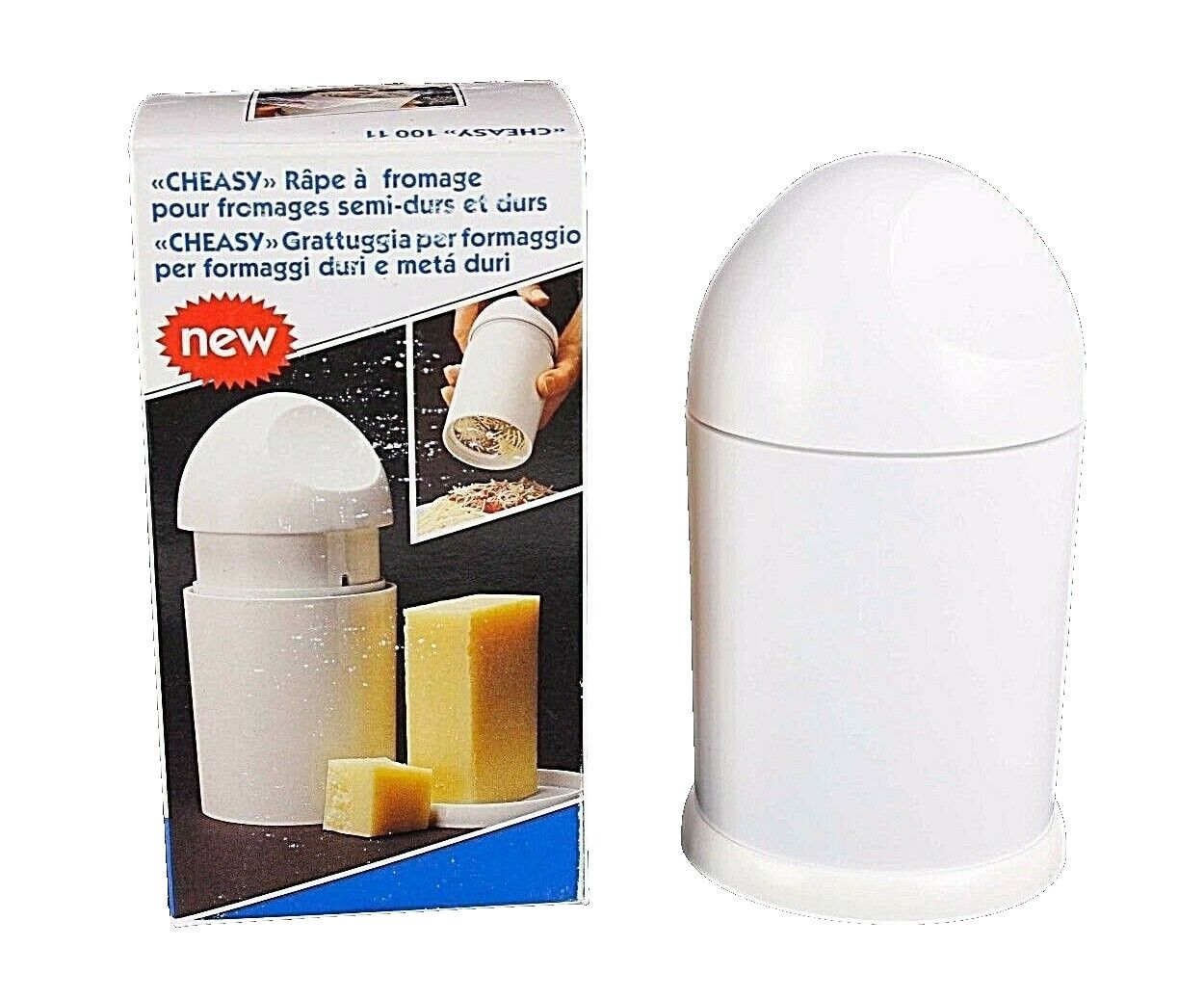 Cheasy NIB Cheese Grater for Medium-Hard and Hard Cheeses