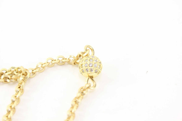 Drusy Sz 18" Gold Rhinestone Stone Cross Beaded Dangle Necklace