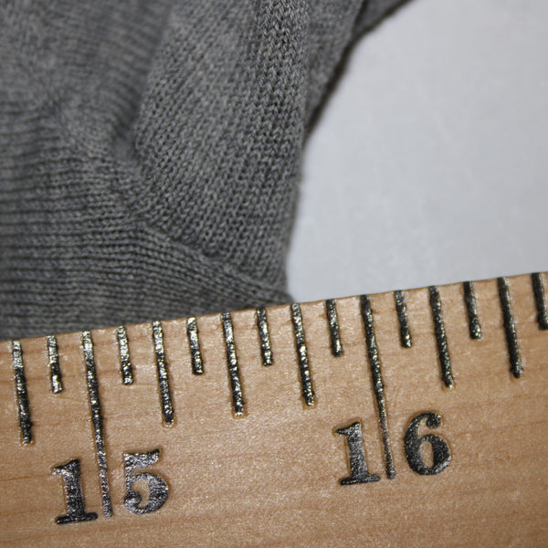 Lafayette 148 Sz P Gray Black Waterfall Ombre Draped 100% Cotton Wrap Sweater