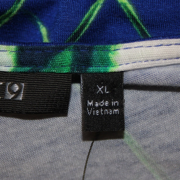 Apt 9 Dress NEW $50 Sz XL Blue Multi Color Floral Knit Maxi Rayon Spandex Dress