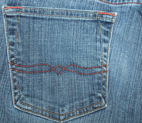 Lucky Sundown Skinny Sz 2 x 24 Blue Denim Cotton Blend Capri Crop Jeans