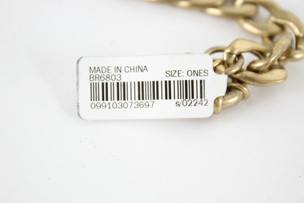 J CREW NEW 18in-22in Tortoise Rhinestone Center Daisy Gold Chain Necklace