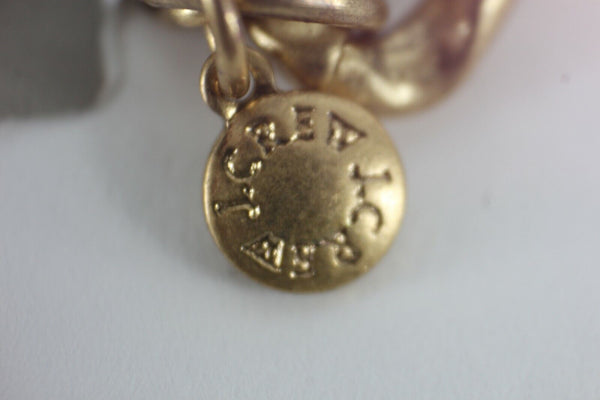J CREW NEW 18in-22in Tortoise Rhinestone Center Daisy Gold Chain Necklace