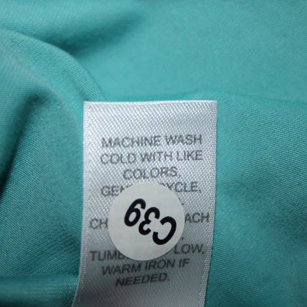 Pure Jill NEW $29 Sz S Stream Blue Round Neck Pima Cotton Spandex Tank Top