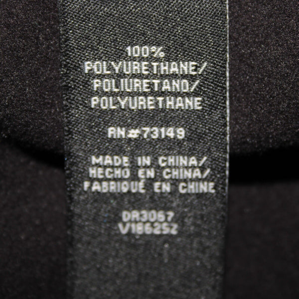 Boom Boom Jean Sz M x 29 Black Rose Embroid Elastic Waist 100% Polyurethane Pant