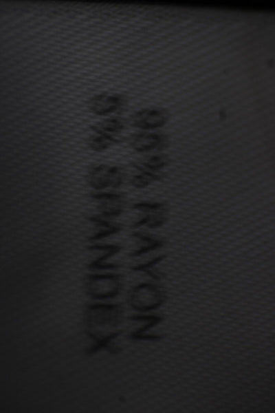 J Jill Sz M Blue Sleeveless Pockets V Neck Open Back Rayon Spandex Dress