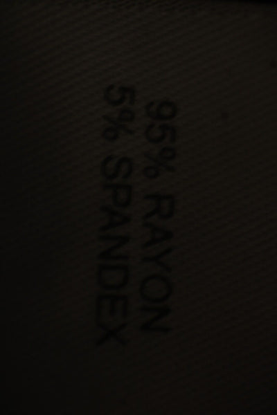 J Jill Sz M Blue Sleeveless Pockets V Neck Open Back Rayon Spandex Dress