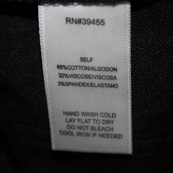 Wow Couture Sz M x 29 Black Gold Studded Cotton Viscose Spandex AS IS Pant