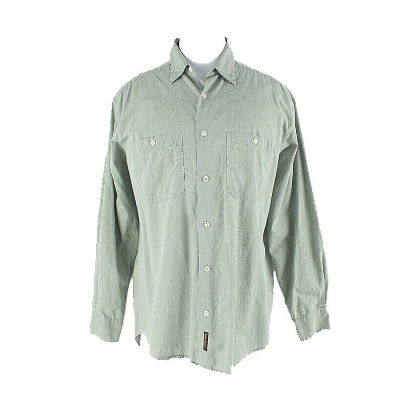 Timberland Sz M Mint Green LS 100% Cotton Men's Button Down Shirt