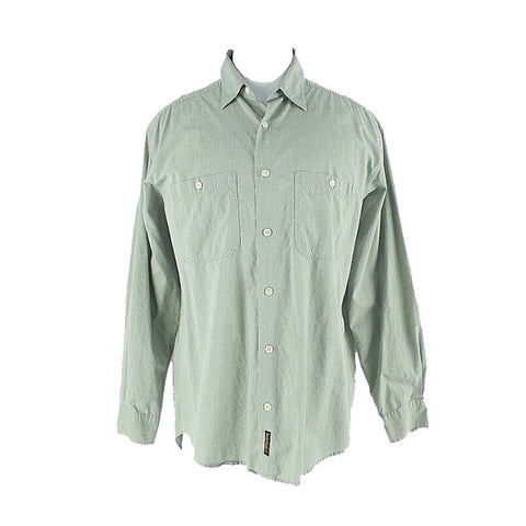 Timberland Sz M Mint Green LS 100% Cotton Men's Button Down Shirt
