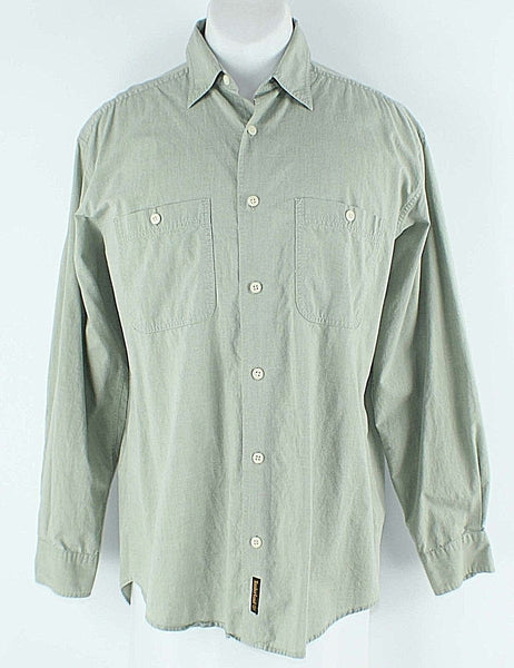 Timberland Sz M Mint Green LS 100% Cotton Men's Button Down Shirt
