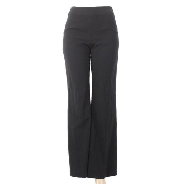 Oscar De La Renta Pant Sz 2 x 33 Black Straight Leg Wool Elastane Pant