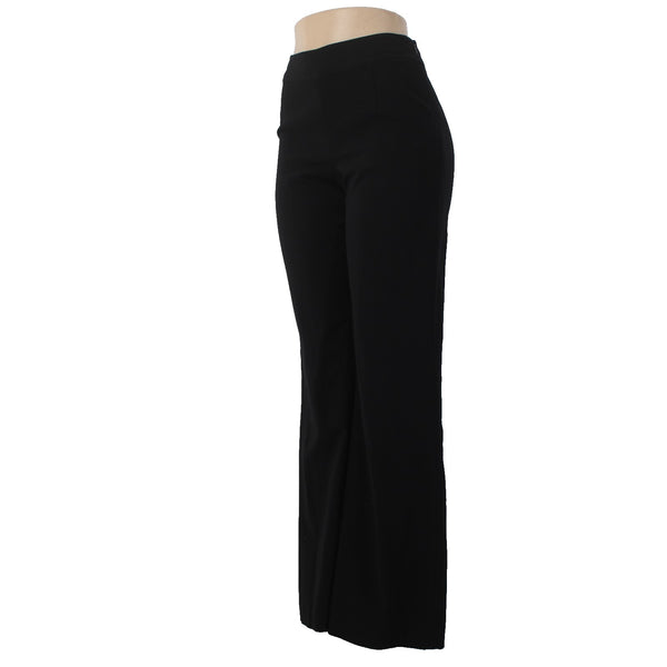Oscar De La Renta Pant Sz 2 x 33 Black Straight Leg Wool Elastane Pant