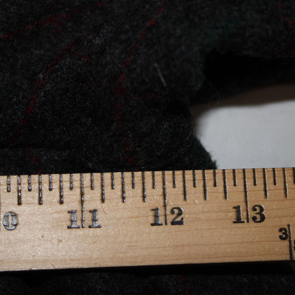 Woolrich Sz 34 x 30 Gray Black Red Plaid With Suspenders Braces Wool Nylon Pants