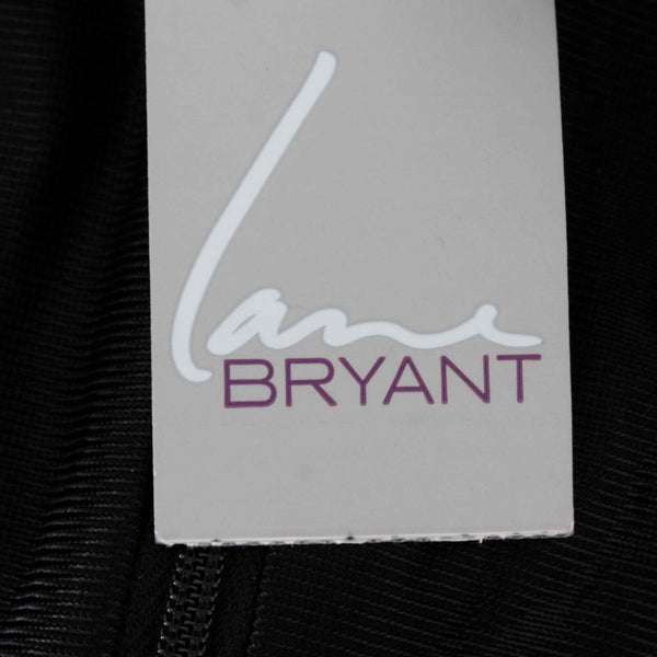 Lane Bryant NEW $90 Sz 14 Black Cut Out Sheer Lined Poly Cotton Bodycon Dress