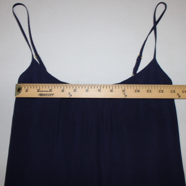 Lily Pulitzer Dress Sz XS Navy Blue Lined Sleeveless Rayon Polyester Dress