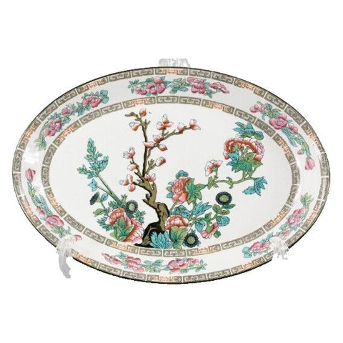 John Maddock England 10.5 x 7.5 Indian Tree Royal Vitreous Oval Platter