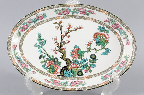 John Maddock England 10.5 x 7.5 Indian Tree Royal Vitreous Oval Platter