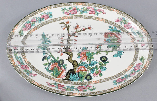 John Maddock England 10.5 x 7.5 Indian Tree Royal Vitreous Oval Platter