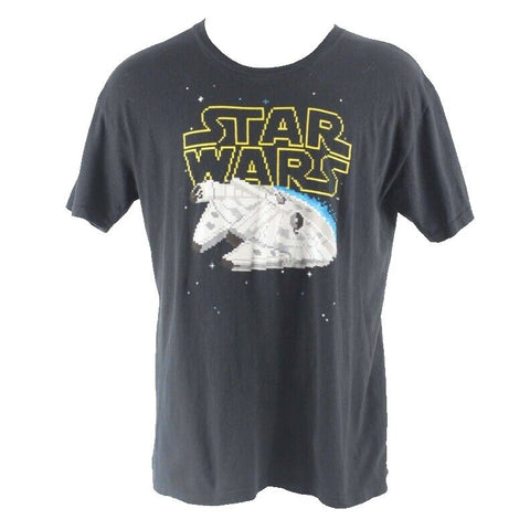 Star Wars Sz XL Black Multi Starship 100% Cotton T Shirt