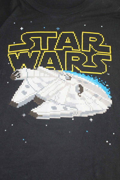 Star Wars Sz XL Black Multi Starship 100% Cotton T Shirt