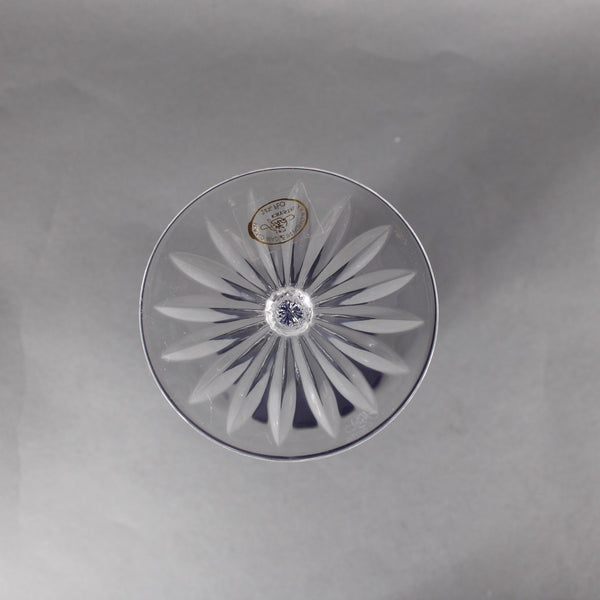 Ajra Bohemian Wine Glass Blue 24% PbO Crystal 8.5" Wine Glass