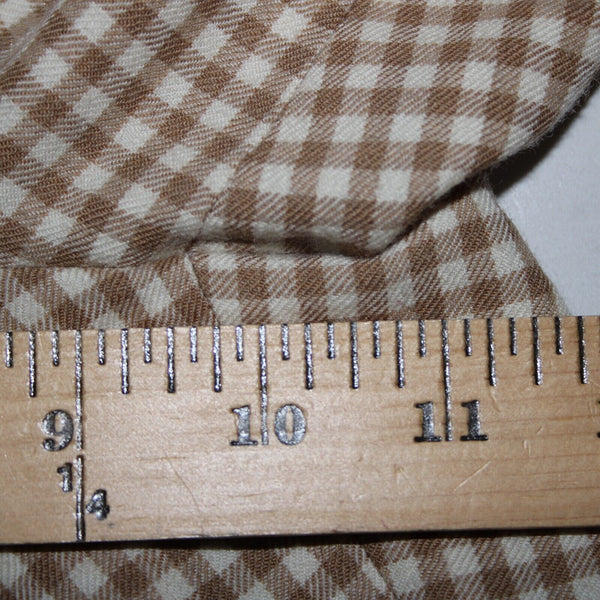 Pendleton Sz 14 x 30 Brown Cream Check Pockets 100% Virgin Wool Pant