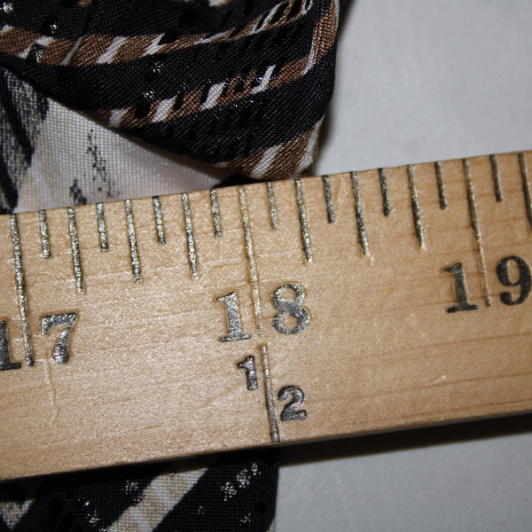 Frank Lyman Sz 10 Black Tan White Polyester Elastane Wrap
