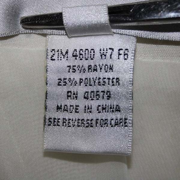 Victor Costa Sz 10 Cream Collared Full Zip Pockets Rayon Polyester Jacket