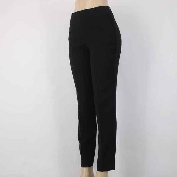 Ted Baker Pant Sz 1 x 28 Black Pockets Ankle Polyester Elastane Pant