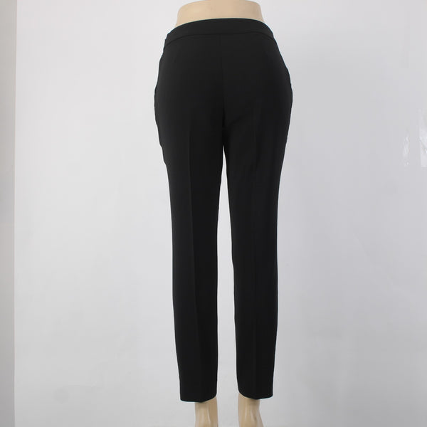 Ted Baker Pant Sz 1 x 28 Black Pockets Ankle Polyester Elastane Pant