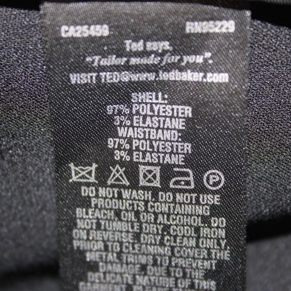Ted Baker Pant Sz 1 x 28 Black Pockets Ankle Polyester Elastane Pant