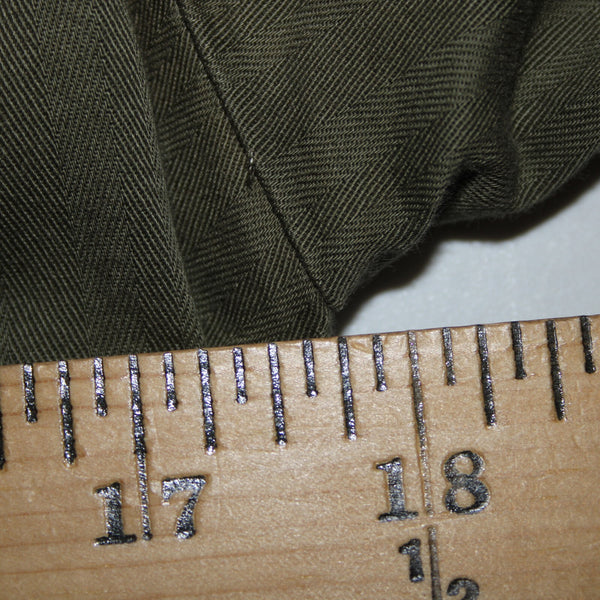 Hei Hei Sz XS Olive Green Blue Trim Embroidered Tie Back Cotton Pockets Jacket