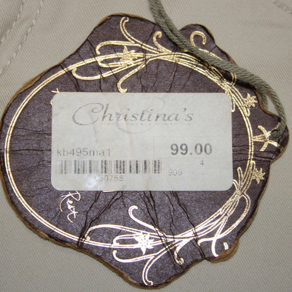 Kut Shorts NEW $99 Sz 4 x 11 Tan Pockets Hook Eye Closure Cotton Spandex Shorts